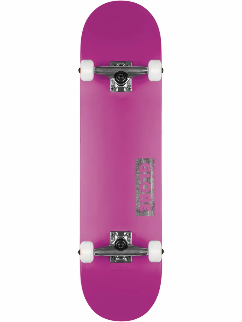 Globe Goodstock 8.25inch complete Skateboard  Neon Purple